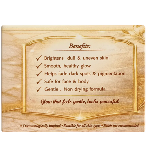 Wooden panel with engraved text listing product benefits on a white background