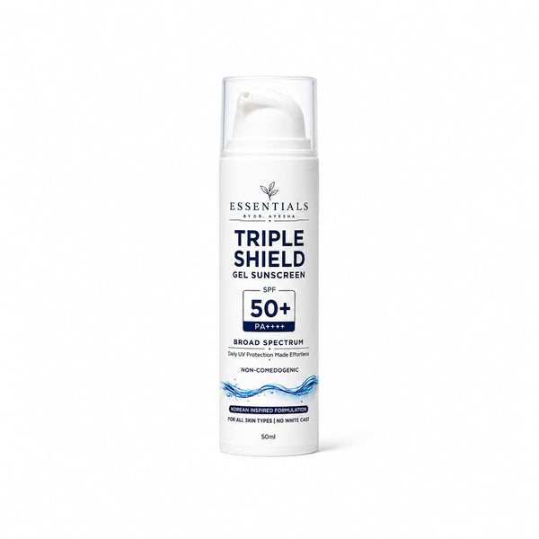 "Premium Korean-Inspired Triple Shield SPF 50 Gel Sunscreen"