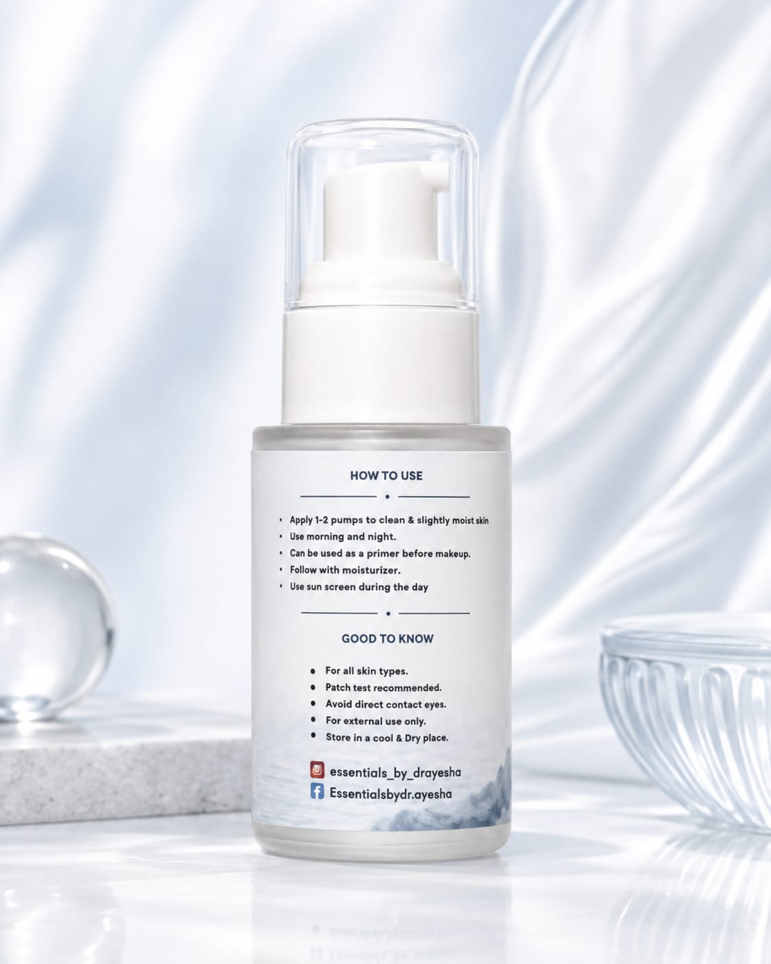 Korean glass skin serum