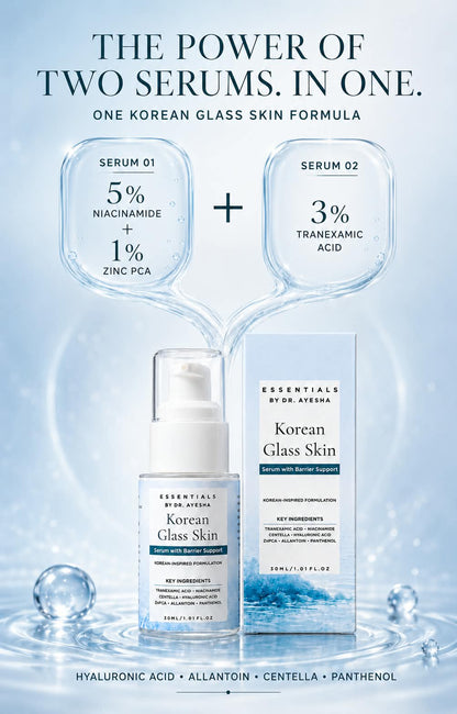 Korean glass skin serum
